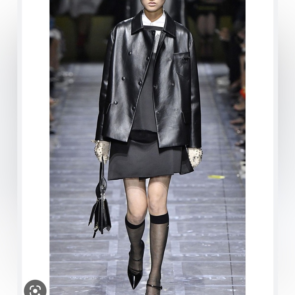 Prada Silk Black Bubble Skirt